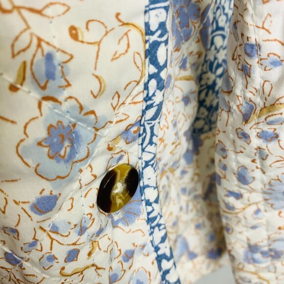 Billabong Perfect Match Quilted Jacket Button Belt Cottagecore Romantic Prairie‎ - Picture 5 of 15